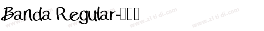Banda Regular字体转换